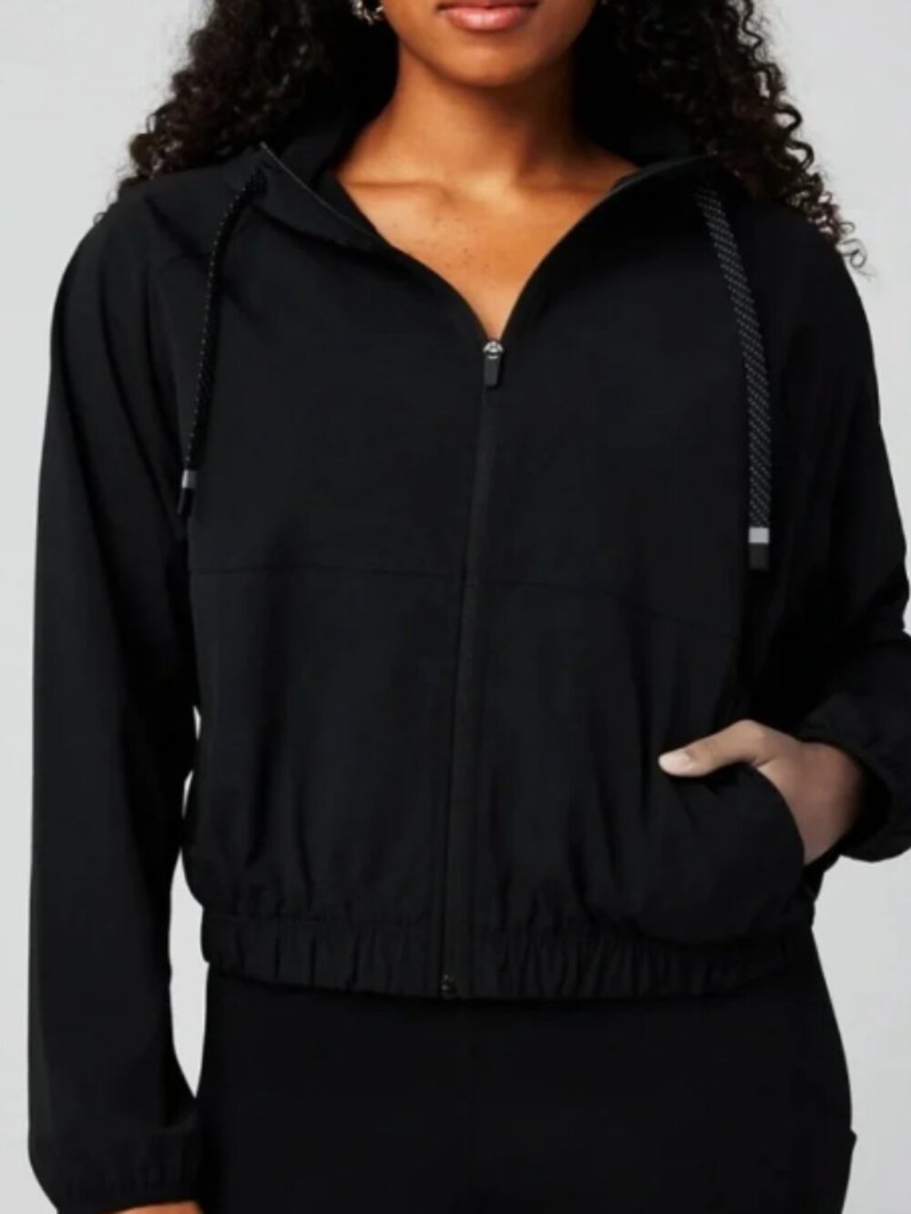 Fabletics One Athletic Hooded Jacket Black S